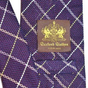$225 Oxxford Clothes Violet/blue/Red Hopsack SEVEN